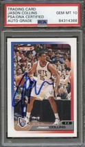2006 Topps Total #21 Jason Collins Signed Card AUTO Grade 10 PSA Slabbed - £79.91 GBP