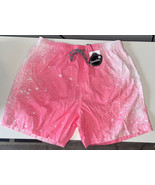 Boardies Men’s Pink Paint  White 6” Swim Trunks Shorts Sz XL Large - £78.34 GBP