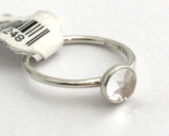 Authentic PANDORA April Droplet Silver Rock Crystal Ring 191012RC-50 Sz ... - $37.99