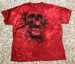 The Mountain T Shirt Mens Extra Large Red Breakthrough Skull Goth David ... - $24.63