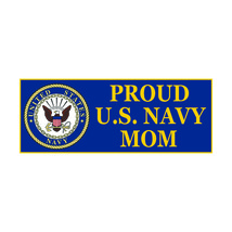 Proud US Navy Mom  Military Bumper Sticker  / Decal - $3.99