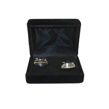 Men J.Valintin Cufflinks by Vitorofolo for French Cuff Shirt V29-39Silver Gold image 3