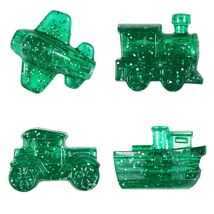 BeadTin Emerald Sparkle Mini Mobiles Plastic Pony Beads (24pcs) - $2.29