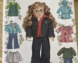 2002 Simplicity Sewing Pattern 7083 18&quot; Doll Wardrobe 7 Outfits Vintg UN... - $13.10