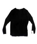 NEW INC International Concepts Ribbed Surplice Sweater Top Plus 2X Black... - $40.55 CAD