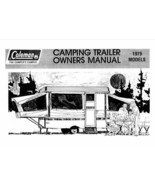 COLEMAN Popup Trailer Owners Manual-1979 Brandywine Saratoga Ticonderoga - $22.24