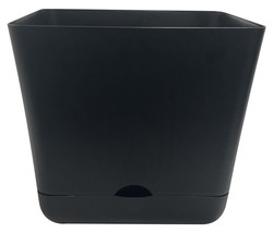 Mainstays Self-Watering 9in Black Square Planter - £16.26 GBP