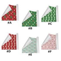 Christmas Tree Light Modern Santa Theme Wrapping Paper 58&quot; x 23&quot; - £13.34 GBP+