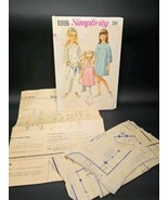 Simplicity Sewing Pattern 6996 Sz 6 Childs &amp; Girls One Pc Dress Vintage ... - $22.17 CAD