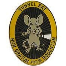 Vietnam Veteran Tunnel Rat Lapel Pin Badge - £14.87 GBP