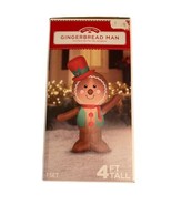 Gemmy Holiday Time Christmas Decor Gingerbread Man Airblown Inflatable 4... - $741.79 MXN