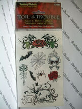 Fantasy Makers Face &amp; Body Temporary Tattoos #12480 Toil &amp; Trouble - $6.68