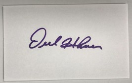 Orel Hershiser Signed Autographed 3x5 Index Card - $14.99