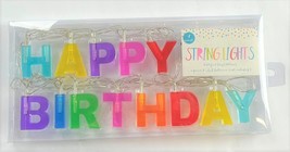 Happy Birthday String Lights 6.6ft Reusable Birthday Party Décor Lights New - $6.99