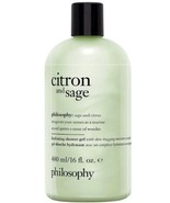 Philosophy Citron &amp; Sage Shampoo, Shower Gel &amp; Bubble Bath 16oz NEW SEALED - $23.66