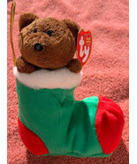 Ty Beanie Baby STOCKINGS the Bear in Stocking Christmas 2004 Ornament 6.... - £8.78 GBP