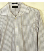 JOSEPH ABBOUD Boys 18 Plaid Spread Collar Button Up Dress LS Shirt White... - $180.68 MXN