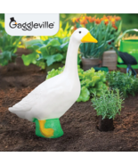 Large White 23&quot;H Dress Up Goose Garden Statue Indoor Outdoor Yard Decor - $33.79