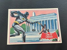 Batman Robin Joker Card 1966 Periodical Topps DC Comics 17A Link Lincoln... - $19.69