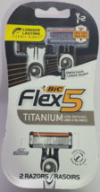 BIC Flex 5 Titanium 5-Blade Disposable Razor for Men, For a Smooth &amp; Com... - $10.39