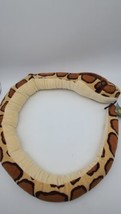 Wild Republic Burmese Snake Plush Brown Spotted Stuffed Animal 40&quot;+ Long - £22.65 GBP