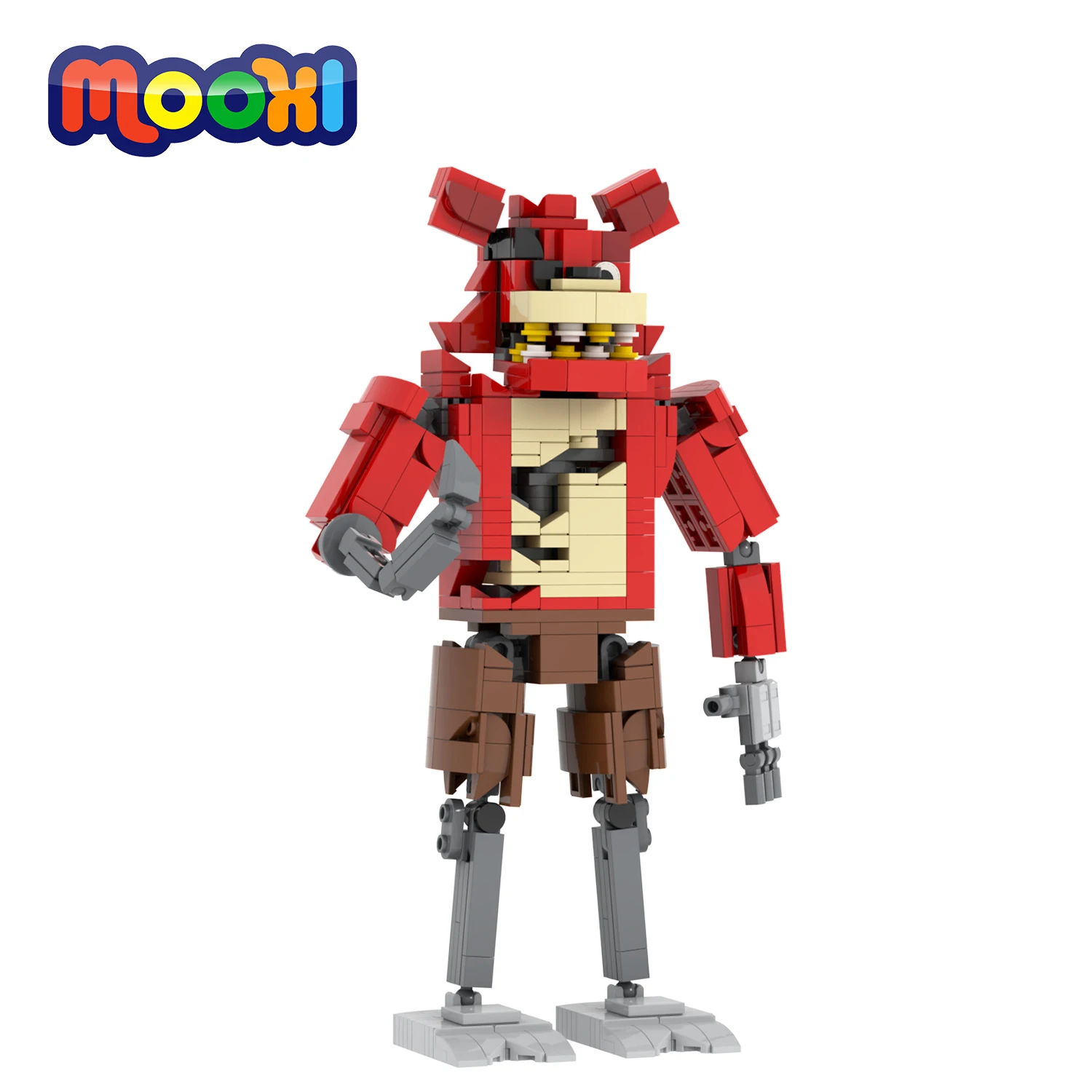 MOC1410 Foxy The Pirate Horror Game Figure Fazbear&#39;s Piazzaria Building Block - £34.07 GBP