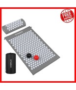All-in-One Acupressure Mat Set with Pillow and Massage Balls for Travel ... - $32.66