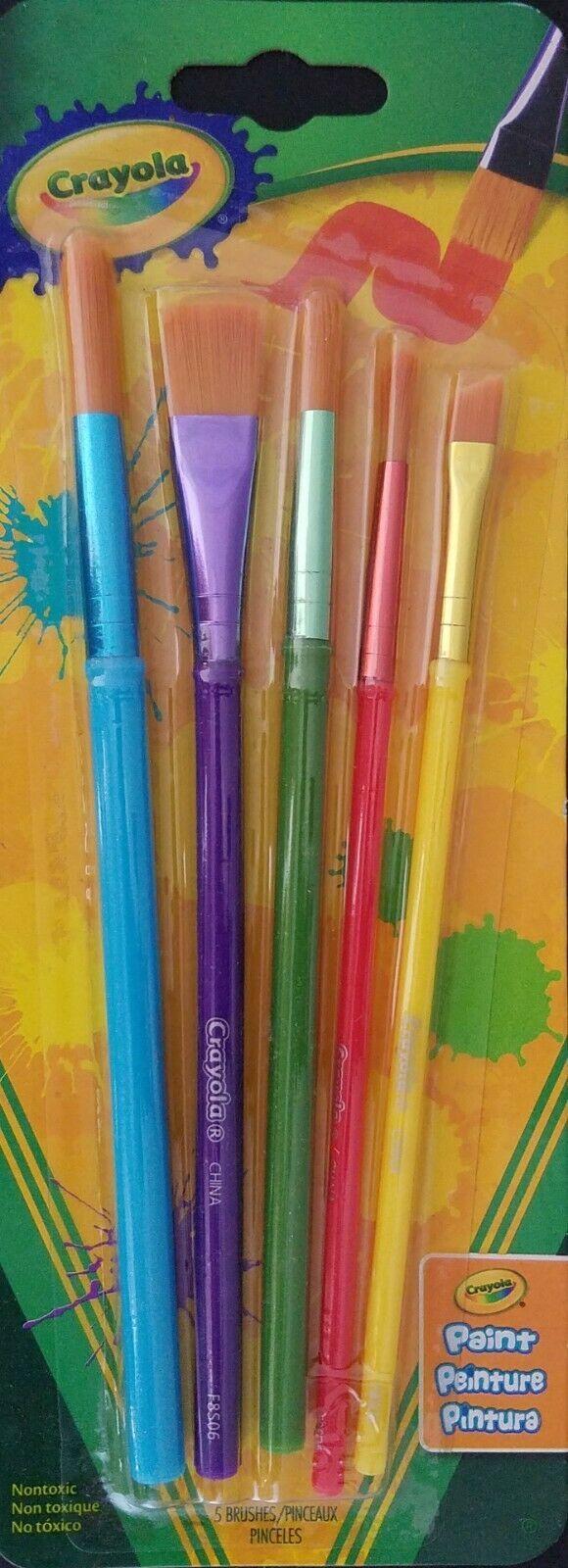 Crayola Paint Brushes Art Brush Painting 5/Pk Age 3+ - $4.94