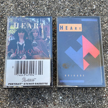 Heart Cassette Tape Lot of 2 - Little Queen 1977 CBS &amp; Brigade 1990 Capi... - $8.70