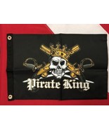 Flappin&#39; Flags &quot;PIRATE KING&quot; 3&#39; x 5&#39; Flag Banner Double Sided Print High... - £19.74 GBP
