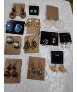 Lot of 12 Pairs Pierced Earrings.  Great condition &amp; colorful.  Elephant... - $32.82 CAD