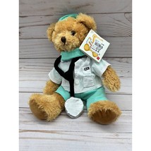 Russ Berrie Doc with Dr. outfit 12&quot; Tan Plush Stuffed Animal 2019 34299 NWT - £11.79 GBP