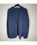 Modcloth Womens Blue Cropped Quilted Jacket Size Xl, Gently Used Comfy Hood - £15.33 GBP