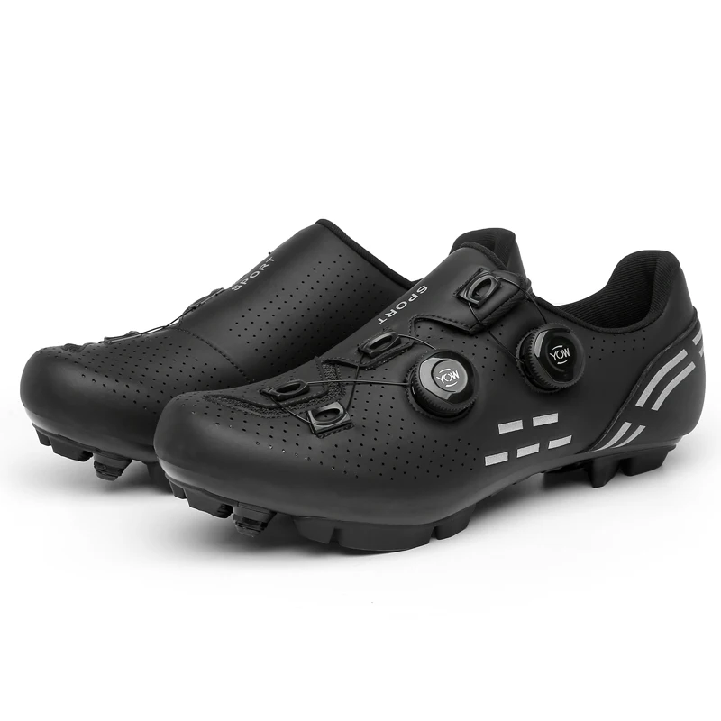 2024 Mtb Cycling Shoes with Cleats Men  Dirt Road Bike Shoes Flat Racing Speed S - £158.73 GBP