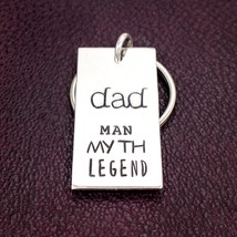 Dad Man Myth Legend Keychain, Father&#39;s Day Keychain, Gift for Dads, New Dad Gift - $10.95