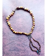 16.5 choker, wood beads neckless - $15.25