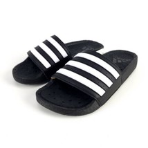 Adidas Women&#39;s Adilette Slides Sandal Size 8 Black White New - £22.99 GBP