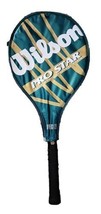 Wilson Pro Star Oversize L2 4 1/4 Tennis Racquet Teal With Cover Black Grip - £11.26 GBP
