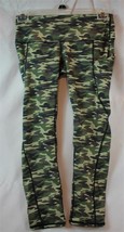 NIP SouqFone High Waist Yoga Pants Pockets Tummy Control Green Camo Sz X... - $18.99