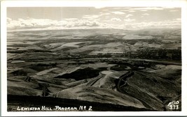 RPPC Lewiston Hill Panorama No 2 Idaho ID UNP 1940s Postcard Elllis Photo 373 B1 - £5.41 GBP