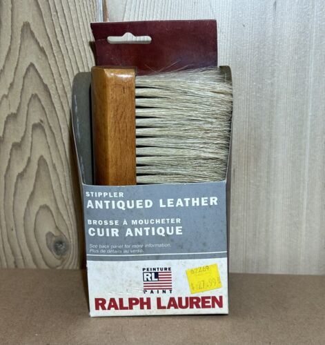 RALPH LAUREN STIPPLER ANTIQUED LEATHER BRUSH 720009 VINTAGE 2006 Paint Texture