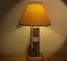 Lodge Cabin Lake Table Lamp...The Porcupine Lake Table Lamp with a 14&quot; Shade - £143.81 GBP