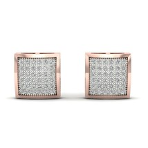 10K Rose Gold 1/4ct TDW Diamond Cluster Stud Earrings - £217.92 GBP