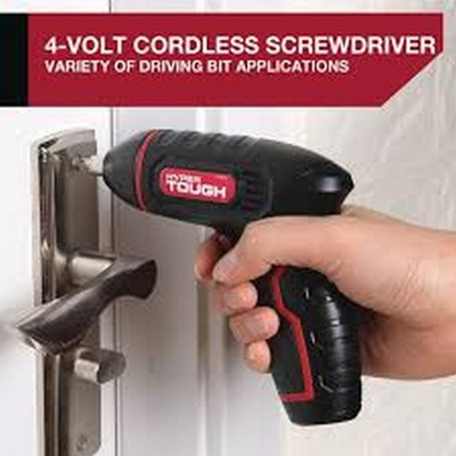  NWT Screwdriver HYPER TOUGH Rechargeable 4 Volt Cordless Drill Power Tool Kit - $49.50