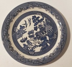 Churchill China Blue Willow 12&quot; Chop Plate Serving Plate Platter Made In England - £54.20 GBP