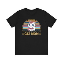 Cat Mom T-Shirt (Cotton, Short Sleeve, Crew Neck) - £15.01 GBP+