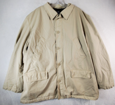 Polo Ralph Lauren Golf Jacket Men Size 2XL Beige Cotton Long Sleeve Full Zipper - £61.23 GBP