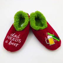 Snoozies Men&#39;s Dad Need&#39;s a Beer Small 7/8 Burgundy - £10.08 GBP