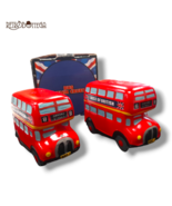 Salt and Pepper LONDON BUS 2 Piece Ceramic Table Set Bus Collection - $317.34 MXN