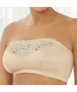 Glamorise COMPLETE COMFORT Bra 38B 38C 38D (STRAPLESS) STRETCH-CUPS NUDE... - $17.01